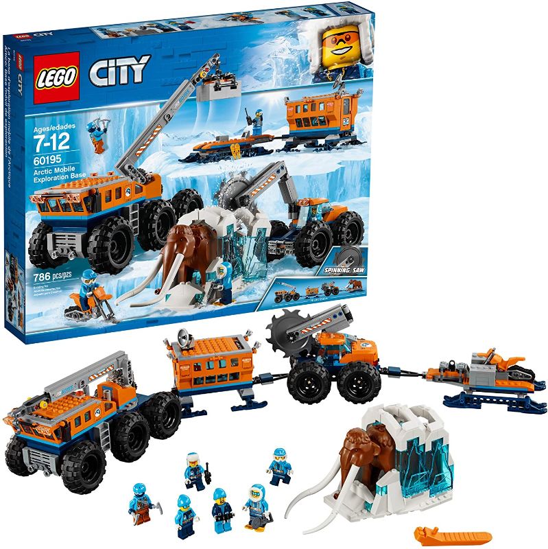 Photo 1 of LEGO City Arctic Mobile Exploration Base 60195 Building Kit, Snowmobile Toy and Rescue Game (786 Pieces) (Discontinued by Manufacturer)
