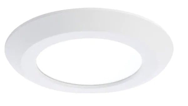 Photo 1 of SLDSL6 Series 6 in. 2700K-5000K Selectable CCT Surface Integrated LED Downlight Recessed Light with White Round Trim
AS IS USED