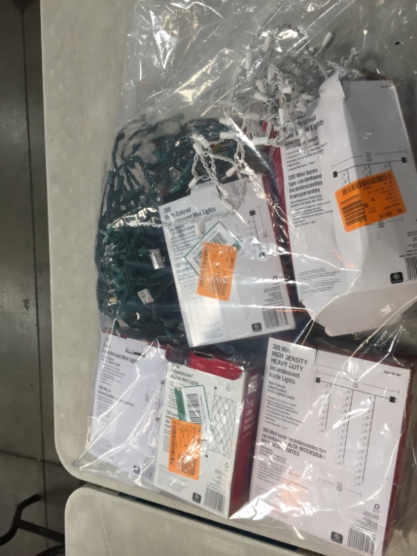 Photo 2 of HOME DEPOT BUNDLE BAG
**ALL ITEMS COME AS IS**
**NO REFUNDS AND NO RETURNS**
VARIRTY OF CHRISTMAS LIGHTS 
AS IS USED, PLEASE SEE PHOTOS 