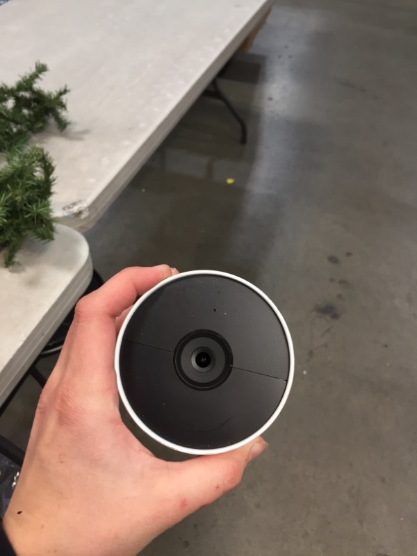 Photo 5 of Nest Cam (Battery) - Indoor and Outdoor Wireless Smart Home Security Camera
AS IS USED, COSMETIC DAMAGE, MISSING WALL MOUNT, PLEASE SEE PHOTOS 