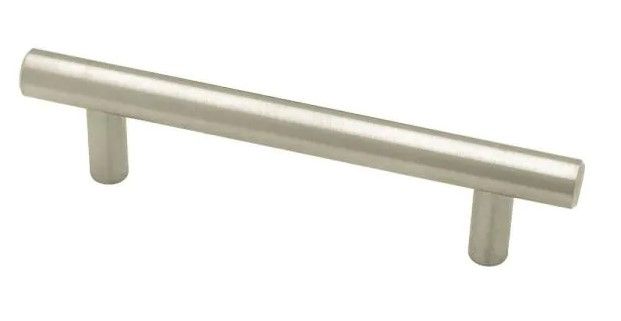 Photo 1 of 3-3/4 in. (96mm) Center-to-Center Stainless Steel Bar Drawer Pull
PACK OF 8 