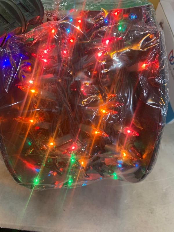 Photo 2 of 145 ft. 500-Light Smooth Steady LED Mini Multi Color Christmas Lights on Spool
