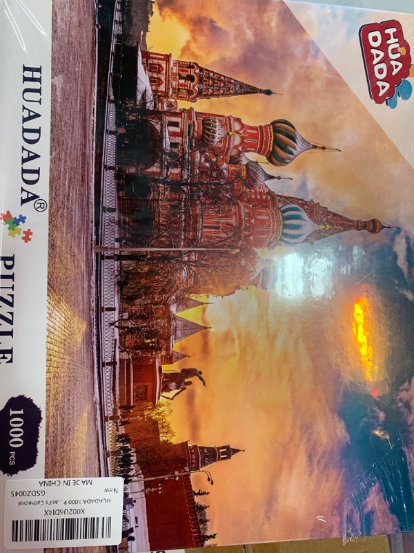 Photo 1 of 1000 PCS Jigsaw Puzzles - Saint Basil's Cathedral , Educational Intellectual Decompressing Fun Game for Kids Adults