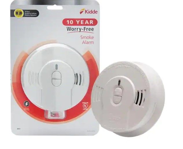 Photo 1 of 10 Year Worry-Free Smoke Detector, Lithium Battery Powered, Smoke Alarm
