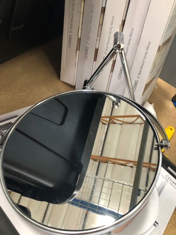 Photo 3 of 8" Cosmo Double Sided Wall Mount Magnifying Vanity Mirror Chrome - Better Living Products
