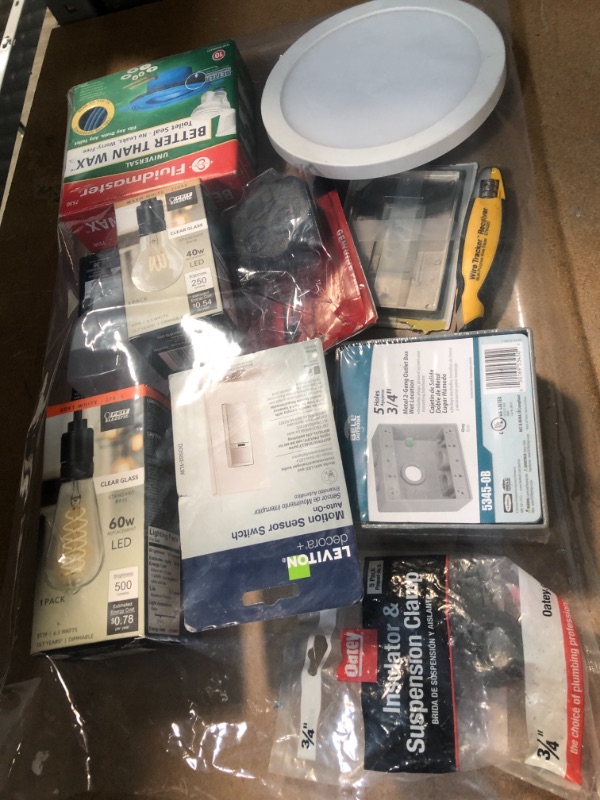 Photo 1 of  NO RETURNS/ NONREFUNDABLE*BUNDLE OF ASSORTED HOME REPAIR ELECTRICAL ITEMS 
