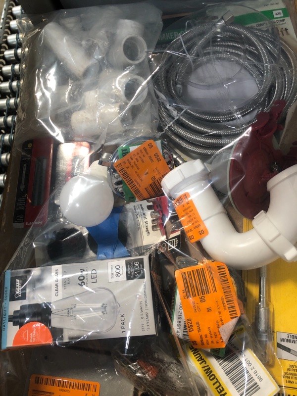 Photo 1 of  NO RETURNS/NONREFUNDABLE*BUNDLE OF ASSORTED HOME REPAIR ITEMS/PIPES AND HARDWARE 