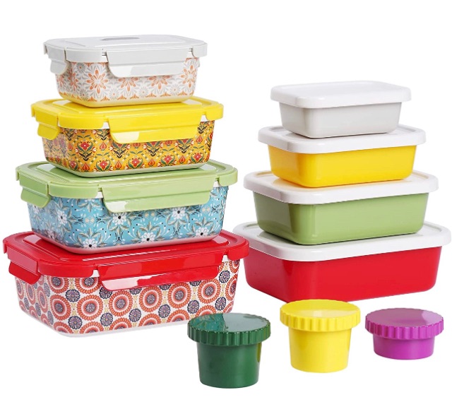 Photo 1 of 22 Pieces Airtight Food Storage Containers Set - BPA Free Kitchen and Pantry Organization Meal Prep Lunch Container with Durable Leak Proof Lids,Dishwasher Safe, Fridge and Freezer Friendly
