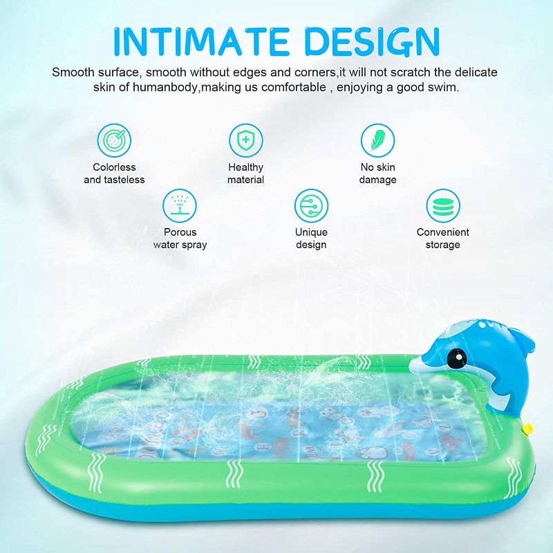 Photo 1 of Chomunce Splash Pad for Kids Inflatable Sprinkler Pool Outdoor Water Toys