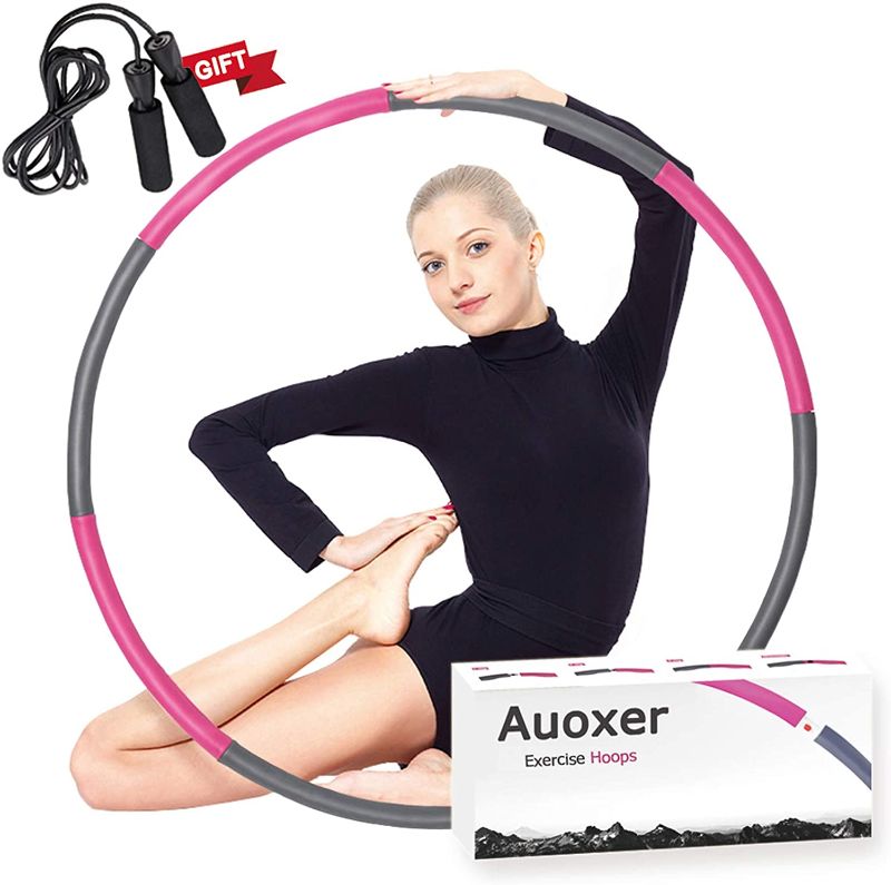 Photo 1 of Auoxer Fitness Exercise Weighted Hoops, Fat Burning Healthy Model Sports Life, Detachable and Size Adjustable Design DOES NOT COME WITH ROPE
