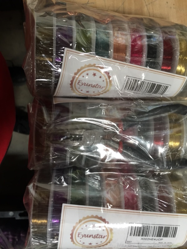 Photo 1 of 10 Pack Jewelry Copper Craft Wire with Nose Pliers, 10 Colors Jewelry Beading Wire kit for Necklaces Bracelet Jewelry Making Supplies (Each Roll: 49ft Long, 0.3mm Thick)
SET OF 3