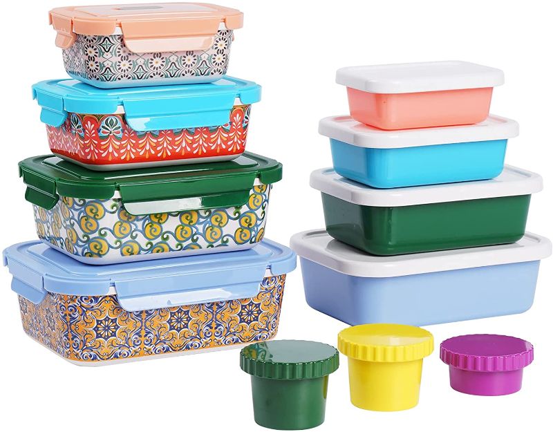 Photo 1 of 22 Pieces Airtight Food Storage Containers Set - BPA Free Kitchen and Pantry Organization Meal Prep Lunch Container with Durable Leak Proof Lids,Dishwasher Safe, Fridge and Freezer Friendly
