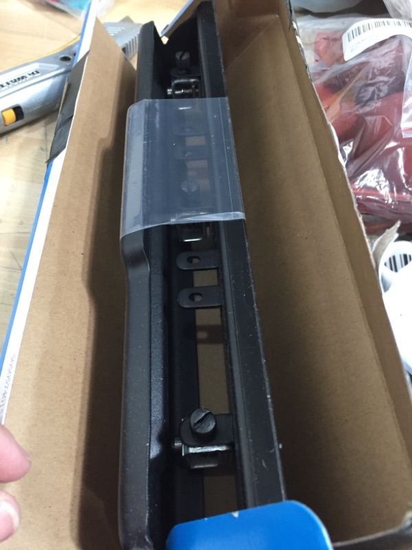 Photo 1 of Swingline 2-3 Hole Punch, Semi-Adjustable, Light Duty Hole Puncher, 10 Sheet Punch Capacity, Black (74015)
