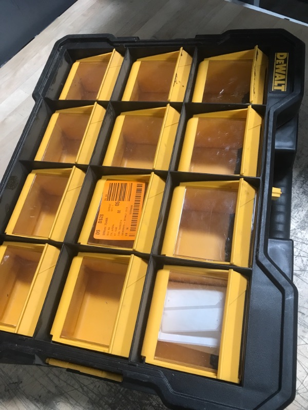 Photo 2 of 12-Compartment Small Parts Organizer Flip Bin