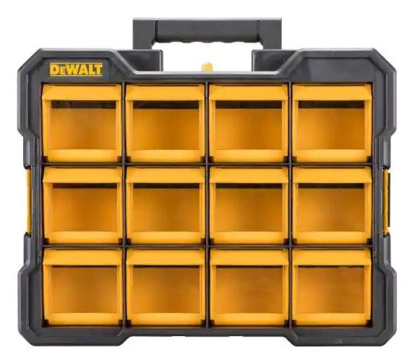 Photo 1 of 12-Compartment Small Parts Organizer Flip Bin