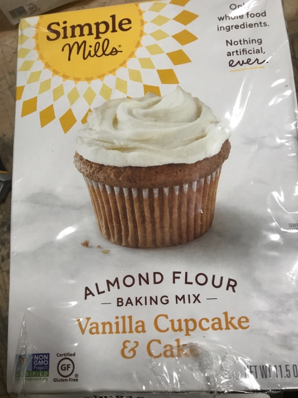 Photo 2 of **NON REFUNDABLE** BEST BY DATE: 12/23/2021 Simple Mills Almond Flour Baking Mix, Gluten Free Vanilla Cake Mix, Muffin Pan Ready, Good for Baking, Nutrient Dense, 11.5oz, 
SET OF 2