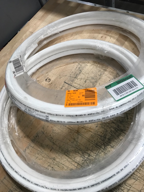 Photo 2 of 1/2 in. x 25 ft. Coil White PEX-B Pipe
set of 2