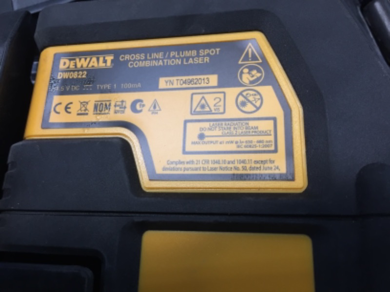 Photo 5 of ***ITEM SOLD AS-IS***NO RETURNS***NO REFUNDS***
165 ft. Red Self-Leveling Cross-Line and Plumb Spot Laser Level with (3) AAA Batteries & Case