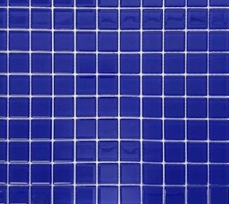 Photo 1 of 10 pack Color Palette Cobalt Blue Glass Mosaic - 1" x 1"
