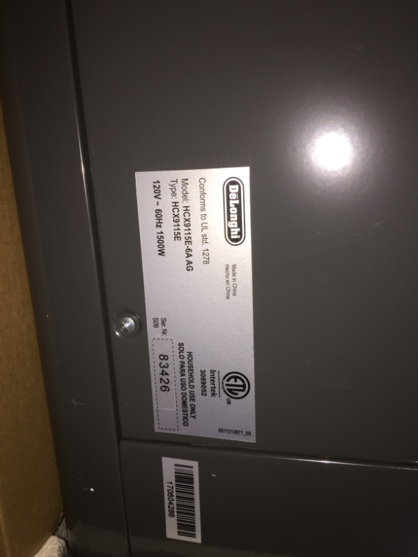 Photo 1 of De'Longhi Convection Panel Heater, Full Room Quiet 1500W, Freestanding/Easy Install Wall Mount, LED Digital Display, Adjustable Thermostat, Timer, Ene
