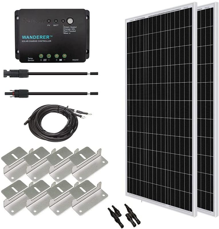 Photo 1 of Renogy KIT-STARTER200D Solar Panel kit, 200W 30A PWM Controller
