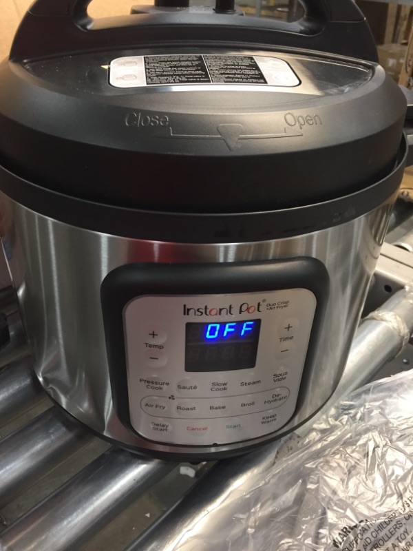 Photo 2 of Instant Pot 8 qt 11-in-1 Air Fryer Duo Crisp + Electric Pressure Cooker