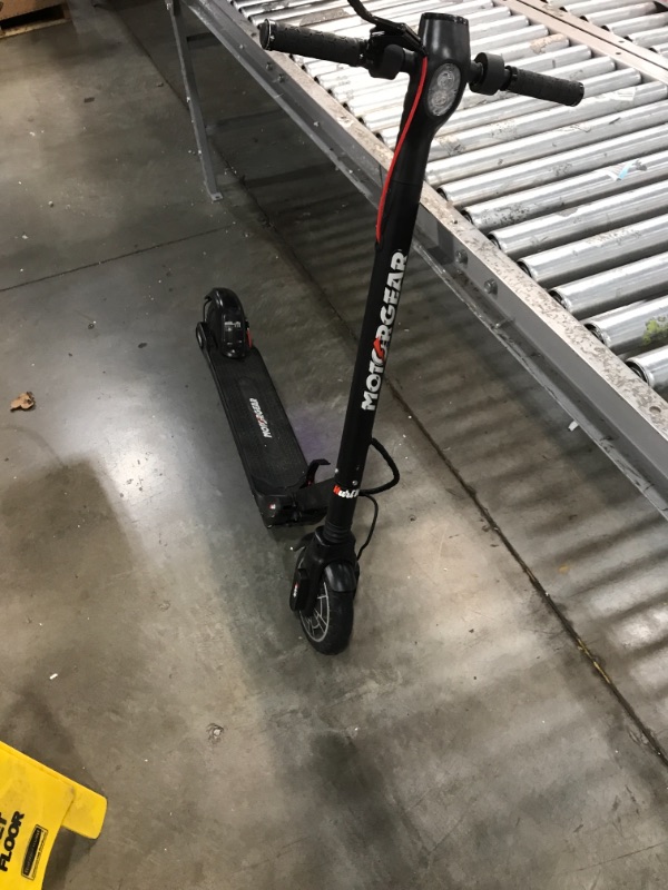 Photo 2 of ESKUTE ES MAX 10" Electric Scooter, 48V/12.5Ah Battery Up to 40 Miles Travel Range, Powerful 450W Motor, Max Speed 18.6 MPH, Front Suspension and Solid Tires Electric Commuting Scooter
