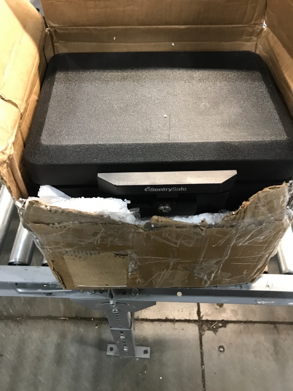 Photo 1 of SentrySafe 1170 Fireproof Box with Key Lock 0.61 Cubic Feet, Black
