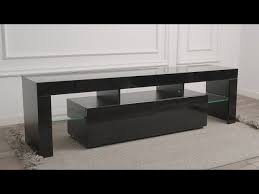Photo 1 of ***PARTS ONLY***
 Modern Black TV Stand ...
