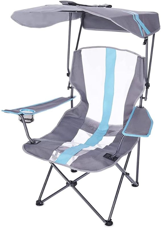 Photo 1 of **MISSING OVERHEAD CANOPY**
SwimWays Kelsyus Original Canopy Chair, Royal Blue, 37" x 24" x 58".
