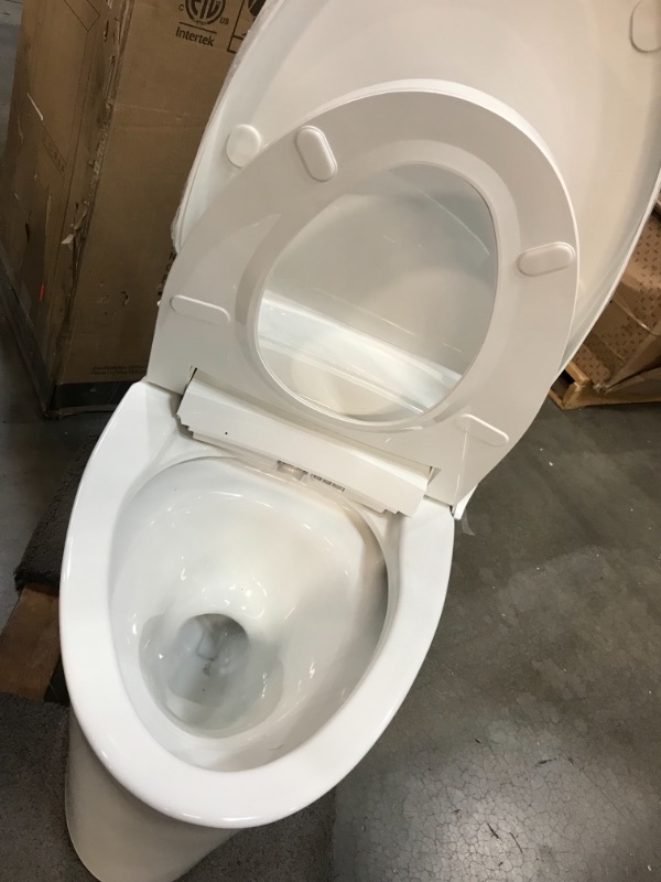 Photo 11 of **TOILET FRAME HAS DAMAGE TO THE BACK, REFER TO PHOTOS**POWER BUTTON DOES NOT POWER ON WHEN PLUGGED IN TO POWER OUTLET**
Kohler K-5401-PA-0 Veil Comfort Height Skirted One-Piece Elongated Dual-Flush Intelligent toilet, White
