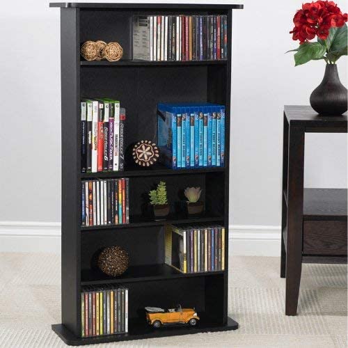 Photo 1 of **USED, MISSING HARDWARE, MISSING PARTS**
Atlantic Drawbridge Media Storage Cabinet - Store & Organize A Mix of Media 240Cds, 108DVDs Or 132 Blue-Ray/Video Games, Adjustable Shelves, PN37935726 in Black
