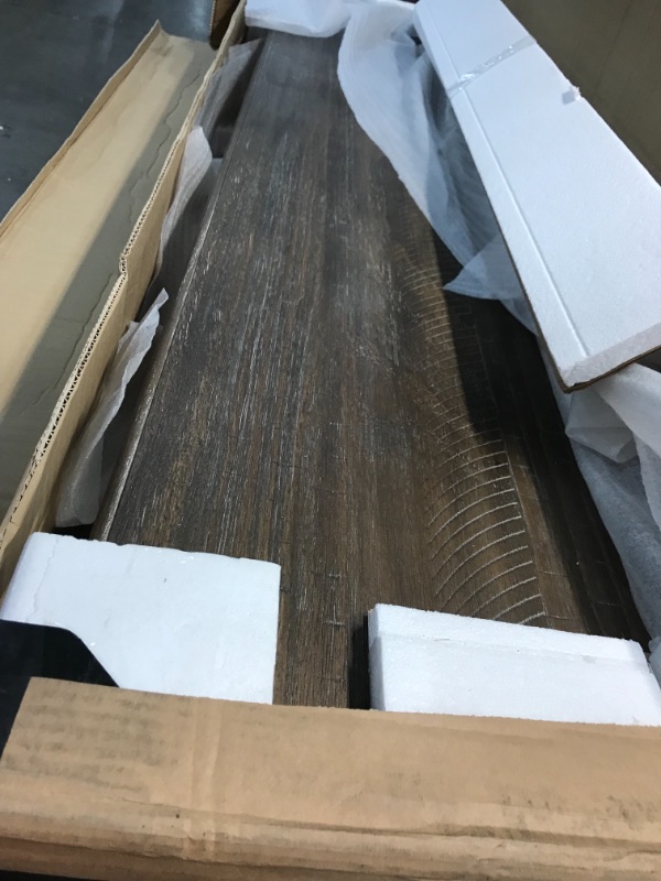Photo 1 of **USED, MISSING HARDWARE
Signature Design by Ashley Wyndahl Rustic Distressed Dining Room Bench, Weathered Brown
