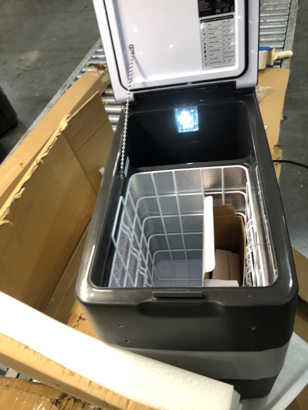 Photo 6 of **USED**
BougeRV 12Volt Portable Car Refrigerator 53 Quart Fridge Freezer 12V/24V DC 110~240Volt AC For RV Camper Truck Jeep Pickup SUV Van Boat, Camping Tailgating Road Trip Travel home use?-4?~50? Light Grey
