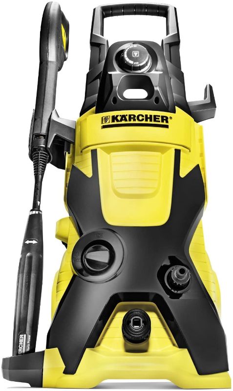 Photo 1 of **USED**DOES NOT TURN ON WHEN PLUGGED IN**
Karcher 1.603-152.0 K4 Electric Pressure Washer, 1900 PSI, 1.5 GPM, Yellow

