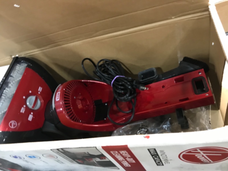 Photo 2 of **MISSING MANY PARTS** 
Hoover Windtunnel Max Capacity Upright Vacuum Cleaner with HEPA Media Filtration, UH71100, Red
