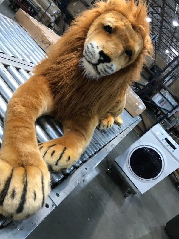 Photo 1 of Melissa & Doug Giant Lion - Lifelike Stuffed Animal 
