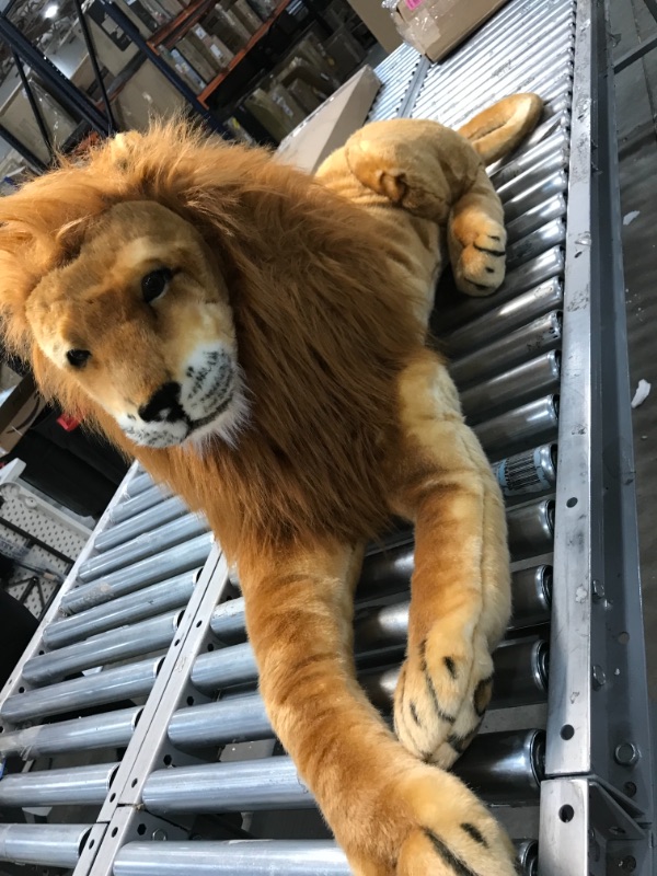 Photo 1 of Melissa & Doug Giant Lion - Lifelike Stuffed Animal 
