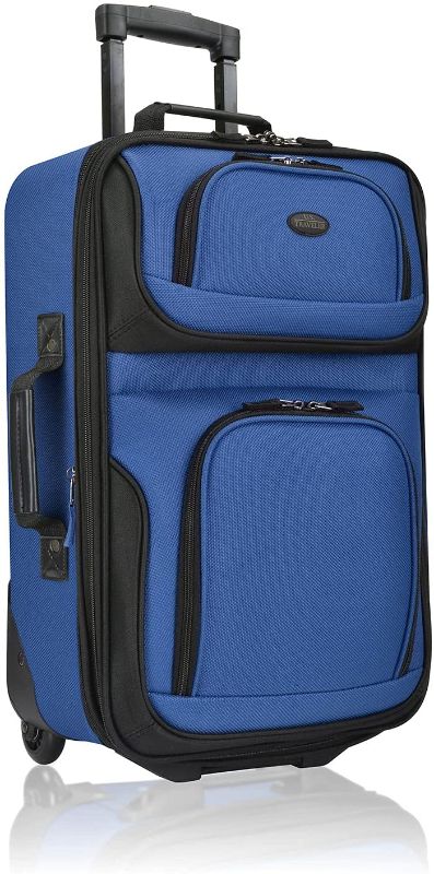 Photo 1 of U.S. Traveler Rio Rugged Fabric Expandable Carry-On Luggage, Royal Blue
