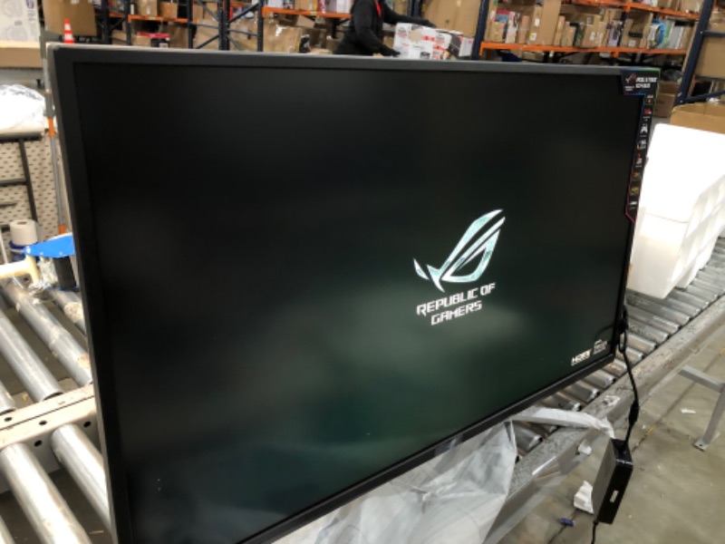 Photo 2 of ASUS ROG Strix 43” 4K HDR DSC Gaming Monitor (XG43UQ) - UHD (3840 x 2160), 144Hz, 1ms, HDMI 2.1, Extreme Low Motion Blur Sync, FreeSync Premium Pro, DisplayHDR1000, DCI-P3 90%, DisplayPort, USB
