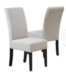 Photo 1 of **NEW**
Noble House
Pertica Natural Plain T-Stitch Dining Chairs (Set of 2)