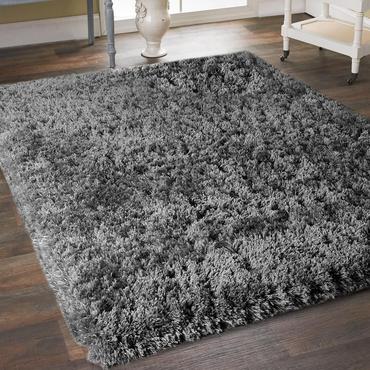 Photo 1 of 5' x 7' Grey Thick Dense Pile Super Soft Living Room Bedroom Shaggy Shag Area Rug
5' x 7'