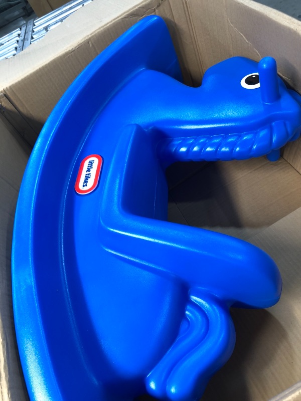 Photo 2 of Little Tikes Rocking Horse Blue, 33.00 L x 10.00 W x 17.50 H Inches
