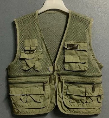 Photo 1 of  medium green army survival tactical utility outdoor vest similar to stock photo 
