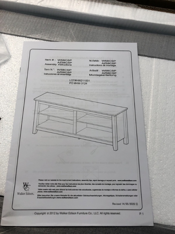 Photo 1 of 58 Inch Transitional Espresso TV Stand Media Console
