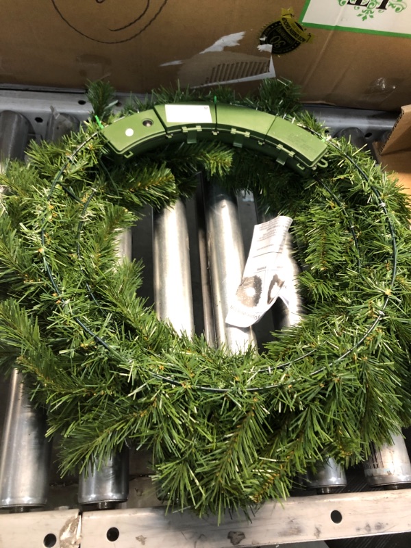 Photo 1 of 24in. North Valley(R) Spruce Wreath with Battery Operated Dual Color LED Lights
