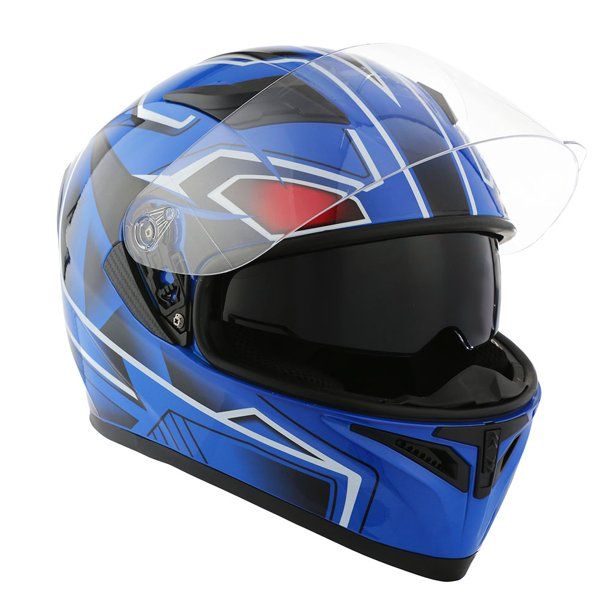 Photo 1 of 1Storm Motorcycle Full Face Helmet Street Bike Dual Visor/Sun Shield HJK316 Panther Blue
SMALL SIZE 