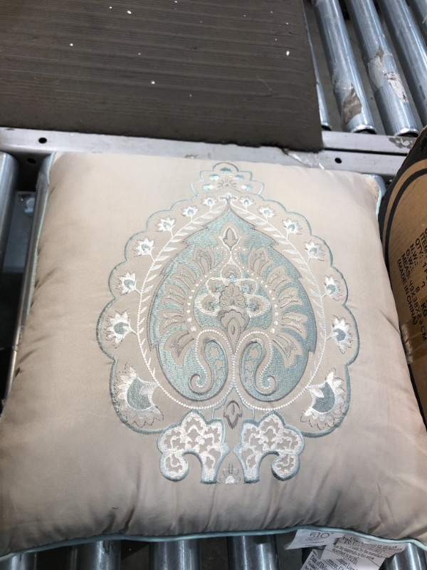 Photo 1 of 8pc Stacie Comforter Set Blue
