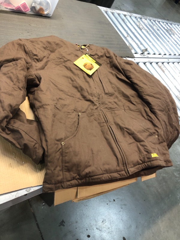 Photo 2 of Unisex Heated Heavy Duty Work Coat - Tobacco - 3X
