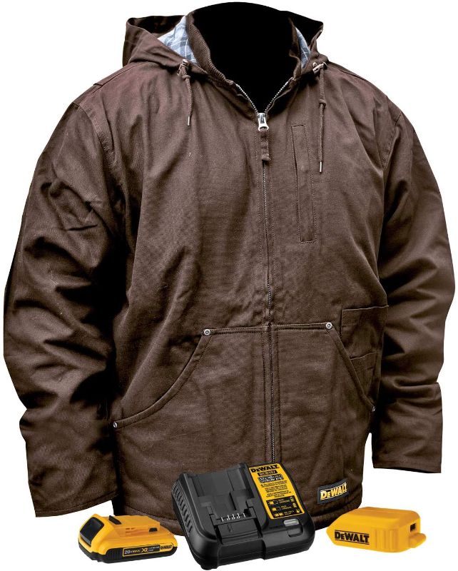 Photo 1 of Unisex Heated Heavy Duty Work Coat - Tobacco - 3X
